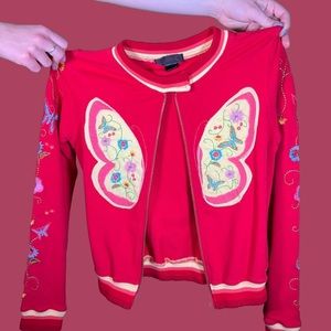 Custo Barcelona Butterfly Velcro Top Cardigan